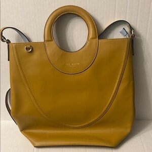 Ted Baker Col by Numbers Stinger Leather Mustard Shopper / work bag